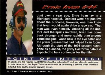 1996 Traks Review & Preview - First Run #44 Ernie Irvan Back