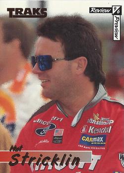 1996 Traks Review & Preview - Red #33 Hut Stricklin Front