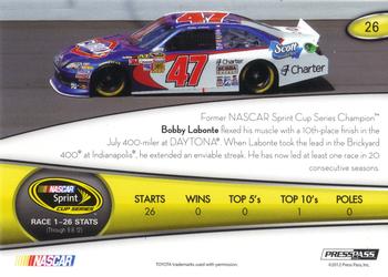 2013 Press Pass - Color Proof Black #26 Bobby Labonte Back