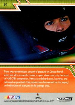 2013 Press Pass - Color Proof Black #91 Danica Patrick Back