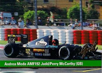 1992 Grid Formula 1 #33 Andrea Moda/McCarthy Front