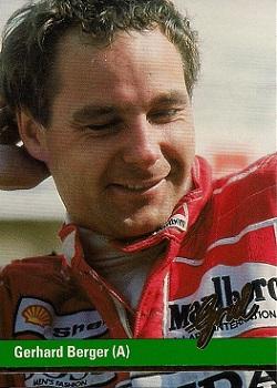 1992 Grid Formula 1 #35 Gerhard Berger Front