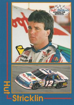 1992 AC Delco #8 Hut Stricklin Front