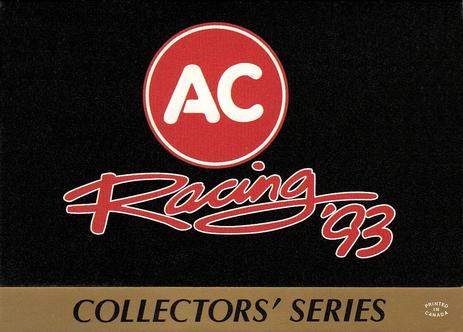1993 AC Racing Foldouts #NNO Cover Card Front