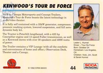 1992 Erin Maxx Trans-Am #44 Kenwood's Tour De Force Back