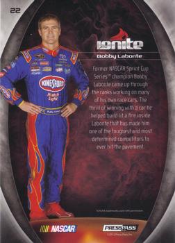 2012 Press Pass Ignite - Color Proof Magenta #22 Bobby Labonte Back