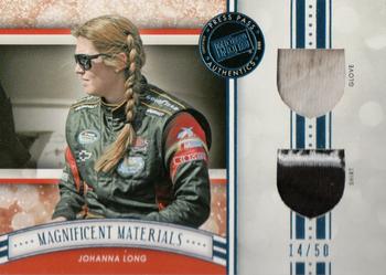 2012 Press Pass Fanfare - Magnificent Materials Dual #MM-JL2 Johanna Long Front