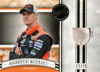 2012 Press Pass Fanfare - Magnificent Materials Gold #MM-JB4 Jeb Burton Front