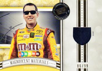 2012 Press Pass Fanfare - Magnificent Materials Gold #MM-KYB Kyle Busch Front