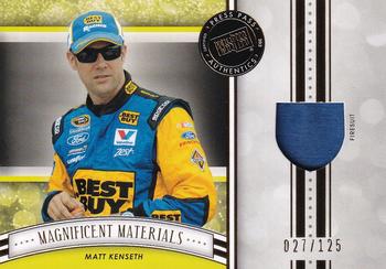 2012 Press Pass Fanfare - Magnificent Materials Gold #MM-MK Matt Kenseth Front