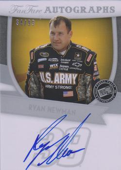 2012 Press Pass Fanfare - Autographs Silver #FF-RN Ryan Newman Front