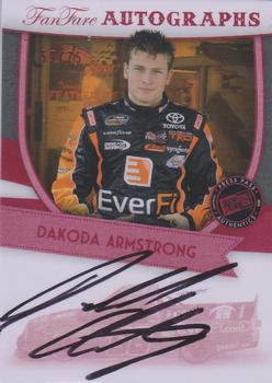 2012 Press Pass Fanfare - Autographs Red #FF-DA Dakoda Armstrong Front