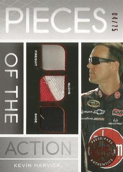 2012 Press Pass Redline - Pieces of the Action Red #PA-KH Kevin Harvick Front