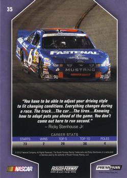 2012 Press Pass Total Memorabilia - Gold #35 Ricky Stenhouse Jr. Back