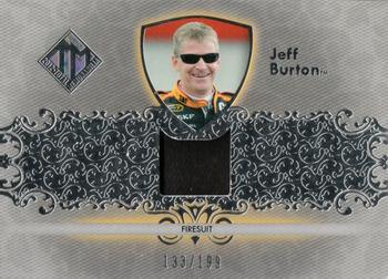 2012 Press Pass Total Memorabilia - Single Swatch Silver #TM-JB Jeff Burton Front