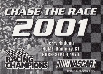 2001 Racing Champions #755215-6HA Jerry Nadeau Back