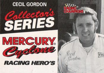 1992 Racing Champions Racing Hero's #02585 Cecil Gordon Front