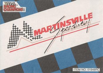 1991-92 Racing Champions Exclusives #01948RC Martinsville Goody's 500 Back
