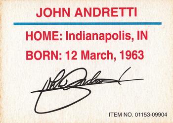 1996 Racing Champions Exclusives #01153-09904 John Andretti Back