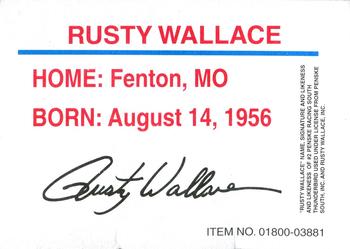 1996 Racing Champions Exclusives #01800-03881 Rusty Wallace Back