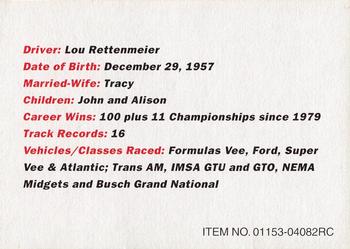 1997 Racing Champions Exclusives #01153-04082RC Lou Rettenmeier Back