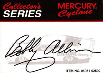 1998 Racing Champions Legends #21 Bobby Allison Back