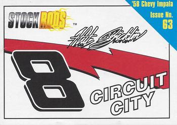 1998 Racing Champions Stock Rods #63 Hut Stricklin Front