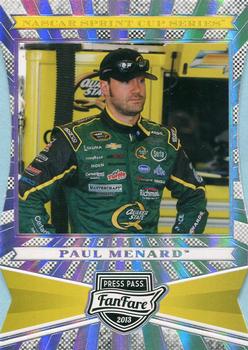 2013 Press Pass Fanfare - Holofoil Die Cuts #42 Paul Menard Front