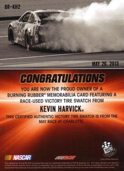 2014 Press Pass - Burning Rubber Melting #BR-KH2 Kevin Harvick Back