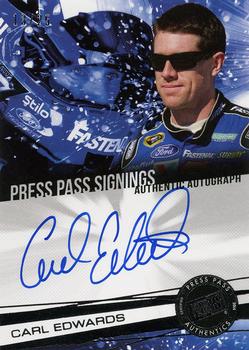 2014 Press Pass - Signings Silver #PPS-CE Carl Edwards Front