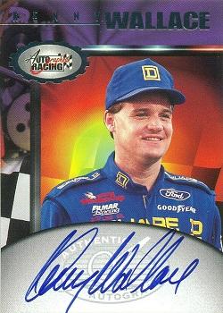 1997 Score Board Autographed - Autographs #NNO Kenny Wallace Front