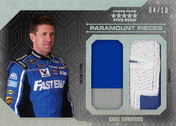 2014 Press Pass Five Star - Paramount Pieces Holofoil #PP-CE Carl Edwards Front