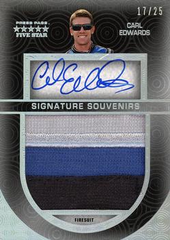 2014 Press Pass Five Star - Signature Souvenirs Holofoil #SS-CE Carl Edwards Front