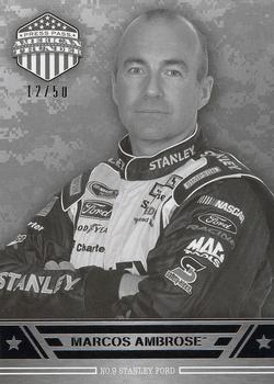 2014 Press Pass American Thunder - Color Proof Black #5 Marcos Ambrose Front