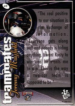 1998 Press Pass Stealth #49 Jeremy Mayfield Back