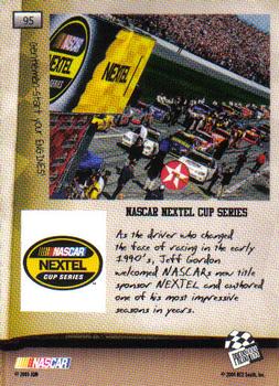 2005 Press Pass #95 Jeff Gordon Back