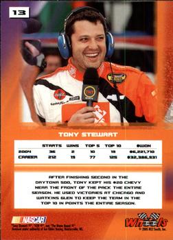 2005 Wheels High Gear #13 Tony Stewart Back