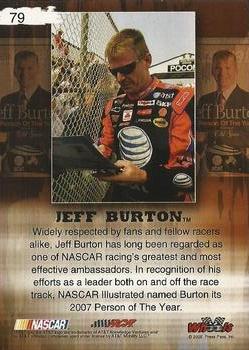 2008 Wheels High Gear #79 Jeff Burton Back