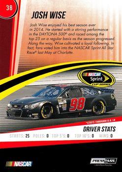 2015 Press Pass Cup Chase #38 Josh Wise Back