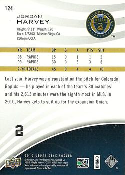 2010 Upper Deck MLS #124 Jordan Harvey Back