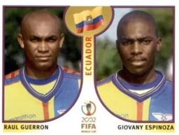 2002 Panini World Cup Stickers #515 Raul Guerron / Giovanny Espinoza Front