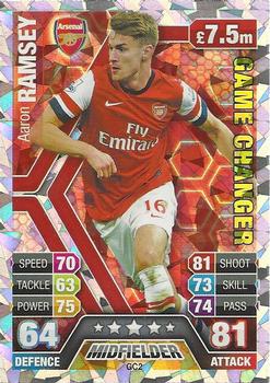 2013-14 Topps Match Attax Premier League Extra - Game Changer #GC2 Aaron Ramsey Front