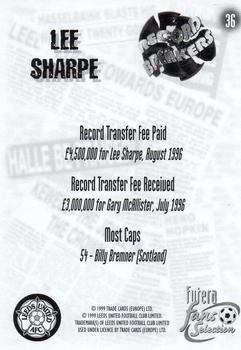 1999 Futera Leeds United Fans' Selection - Foil #36 Lee Sharpe Back