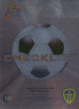 2000 Futera Fans Selection Leeds United - Foil #149 Checklist Front
