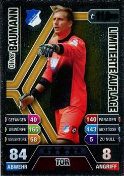 2014-15 Topps Match Attax Bundesliga - Limitierte Auflage (Limited Edition) #L9 Oliver Baumann Front
