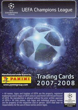2007-08 Panini UEFA Champions League Update (UK Edition) #U98 Carlos Tevez Back