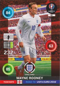 2015 Panini Adrenalyn XL Road to Euro 2016 #69 Wayne Rooney Front