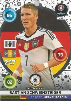 2015 Panini Adrenalyn XL Road to Euro 2016 #290 Bastian Schweinsteiger Front