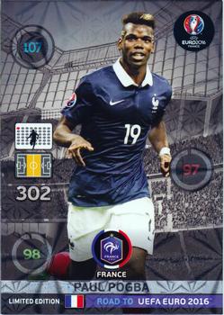 2015 Panini Adrenalyn XL Road to Euro 2016 - Limited Edition #NNO Paul Pogba Front