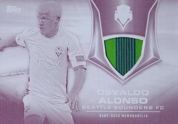 2015 Topps MLS - Kits of the Game Relics Printing Plates Magenta #KIT-OA Osvaldo Alonso Front